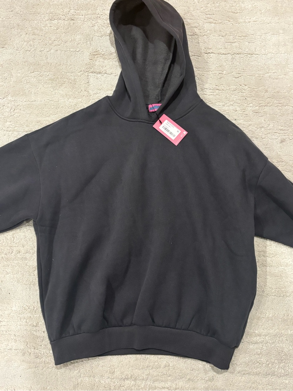 Edikted Dark Gray Women's Bow detailed Hooded Sweatshirt
